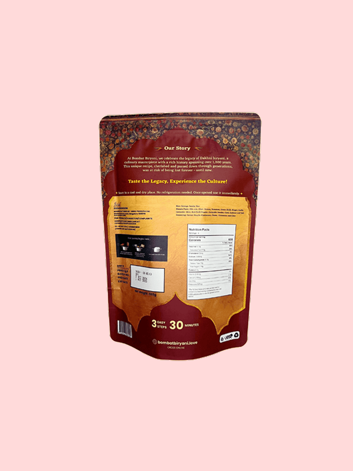 Bombat Mutton Biryani Kit – Royal Dakshini Flavour